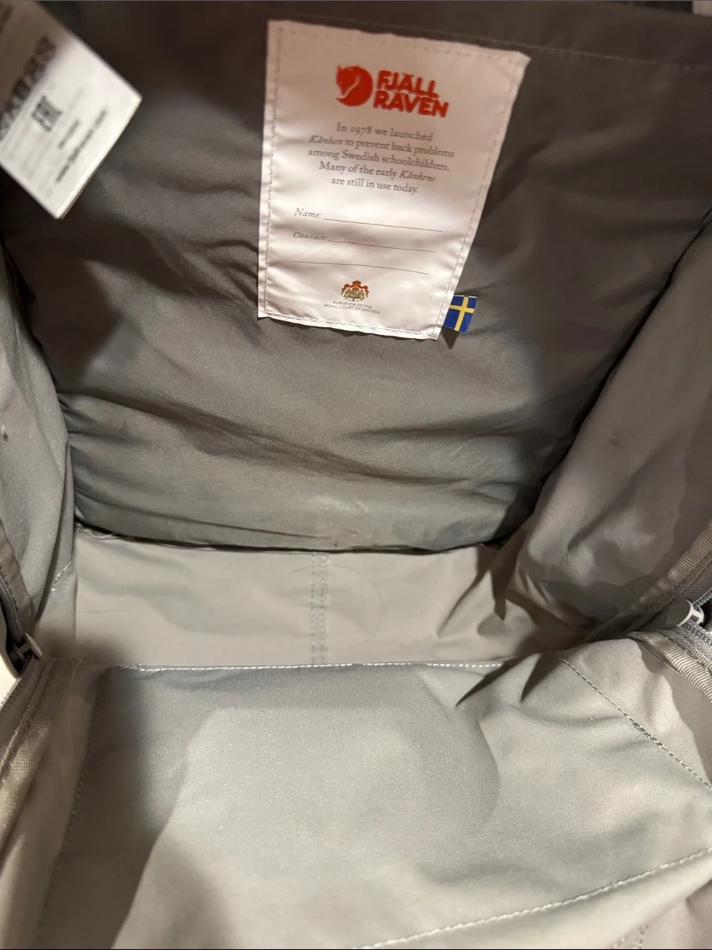 Fjallraven Kanken Everyday Outdoor Backpack in Fog - Gray